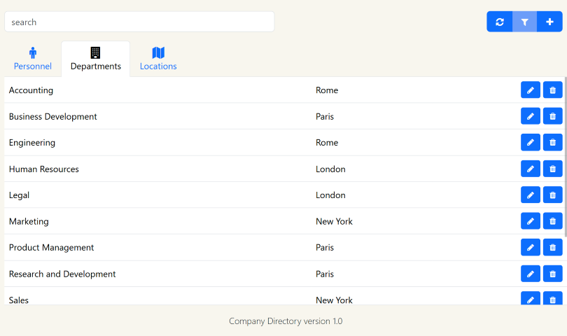 Table screenshot
