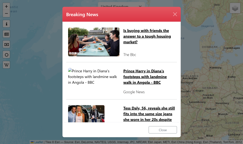 News gazetteer